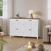 BEALIFE Credenza con cassetti | Grigio retrò, 140x40x90 cm Anteprima dell’immagine prodotto 5