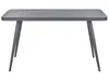 BELIANI Gartentisch Grau Aluminium 140x80 cm für 4 Personen Produktbild-Vorschau 5
