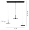 JUST LIGHT LED Lampa wisząca Plata z regulacją jasności za Podgląd zdjęcia produktu 6