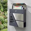 HOMCOM Wetterfester Briefkasten mit Zeitungshalter und 2 Produktbild-Vorschau 8