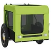 vidaXL Cani da Rimorchio per Biciclette Verde e Nero Anteprima dell’immagine prodotto 4