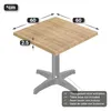 JAMAIKA | Bistro Außen Tischplatte | B:T 60 x 60 cm | Eiche Produktbild-Vorschau 2