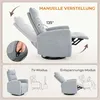 Schaukelsessel mit Drehfunktion, Kratzfester Stoff und Produktbild-Vorschau 5