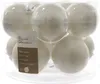 Weihnachtskugeln Glas 6cm winterweiß, 10 Stück Produktbild-Vorschau 2