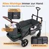 Sekey Bollerwagen Faltbar mit Dach Kinder Bollerwagen mit Produktbild-Vorschau 5