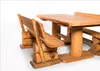 Gartenmöbel-Set "Rustikal" Farbton Pinie 160x200x80 cm Produktbild-Vorschau 7