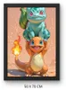 Quadro da dipingere seguendo i numeri con cornice: Pokemon Anteprima dell’immagine prodotto 3