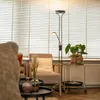 Moderne Stehlampe Schwarz mit Leselampe inkl  LED dunkel Produktbild-Vorschau 9