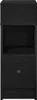 A black nightstand with one drawer and an open shelf. Anteprima dell’immagine prodotto