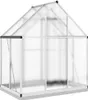 vidaXL Skleník so základovým rámom strieborný 169x114x202 Náhľad obrázku produktu 5