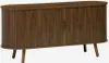 A wooden TV stand with two doors and four legs, shown against a white background. Anteprima dell’immagine prodotto