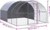 vidaXL Outdoor-Hühnerstall 3x4x2 m Verzinkter Stahl Produktbild-Vorschau 11