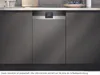 A built-in dishwasher is shown in a modern kitchen setting, integrated into dark gray cabinetry. Produktbild-Vorschau