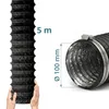 Tubo di scarico Relaxdays, 2 fascette, Ø 100 mm, 5 m, PVC, Anteprima dell’immagine prodotto 4