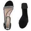 VAN HILL Damen Riemchensandaletten Sandaletten Strass Party Produktbild-Vorschau 3