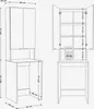 PLATAN ROOM Waschmaschinenschrank 210 cm hoch Produktbild-Vorschau 7