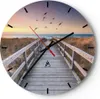 Wanduhr - Rund - Glasuhr - Eintrag auf der Strand - 40x40cm Produktbild-Vorschau 1
