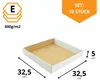 KAPAK Plateau carré pour gâteaux, lot de 10, blanc, 32,5 x Voir les images du produit 2