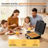 Goliving Waffeleisen – für 4 Waffeln – 24 x 24 cm – Produktbild-Vorschau 8