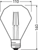 A line drawing of a light bulb with dimensions indicated. Anteprima dell’immagine prodotto