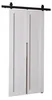 KierMoebel Schiebetür Komplettset QUDIO M1 Weiß 76x205x3,2 Produktbild-Vorschau 1