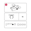 Ringadapter für universelle Beugel Ø 20 mm, 2-teilig, Produktbild-Vorschau 2