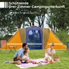Outsunny Tunnelzelt Campingzelt für 4 Personen mit 2 Produktbild-Vorschau 4