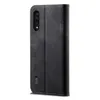 A black flip-style phone case is shown against a white background. Produktbild-Vorschau