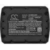 A black battery pack with white text and logos. Náhled obrázku produktu