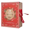 Roter Adventskalender mit Duftkerzen und Weihnachtsdekoration – gemütliche Stimmung Náhled obrázku produktu