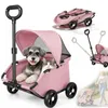 Transportador plegable para perros y gatos, con 4 ruedas, Vista previa de la imagen del producto 1