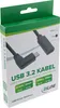 InLine USB 3.2 Gen.1x2 Kabel, USB-C Verl., ST gewink. auf Produktbild-Vorschau 2
