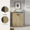 Mone Badschrank 2 Türen Eiche Nachbildung, dunkelgrau. Produktbild-Vorschau 2