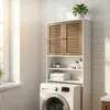 Relaxdays Waschmaschinenschrank, 4 Fächer, Regal über Produktbild-Vorschau 3
