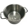 A stainless steel pot with water and a coiled insert. Náhľad obrázku produktu