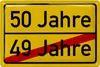 Blechschild 50 Schild Geburtstag, 50er Schild ORTSSCHILD, Produktbild-Vorschau 1