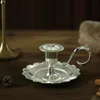 Retro Świecznik Ręczny Vintage Uchwyt Stojak Stop Cynku Podgląd zdjęcia produktu 5