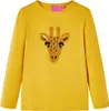 Kinder-Langarmshirt Dunkles Ocker 104 Produktbild-Vorschau 1