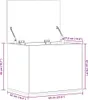 vidaXL Kufer Sonoma szary 60x42x46 cm Materiał Podgląd zdjęcia produktu 7