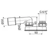 Alcadrain Geruchsverschluss A53-DN50 G 6/4" × DN 40/50 Produktbild-Vorschau 5