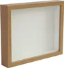 A shadow box frame with a wooden border and a white matting. Náhľad obrázku produktu