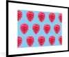 MuchoWow® MuchoWow® Gerahmtes Poster Himbeere - Muster - Produktbild-Vorschau 1