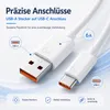 120W USB-C Ladekabel für Xiaomi 1m – 6A USB-A auf USB-C Produktbild-Vorschau 5