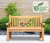 CLP Teakbank Florida teak Größe 120 cm Produktbild-Vorschau 3