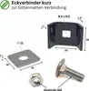 10x Eckverbinder für Doppelstabmatten Mattenverbinder Produktbild-Vorschau 2