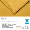 A close-up image of yellow velour fabric with product information displayed below. Náhled obrázku produktu