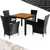 CASARIA® Gartenmöbel Set Holz Balkon Wetterfest 4 Personen Produktbild-Vorschau 1