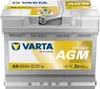 A Varta car battery is shown against a light gray and white background. Produktbild-Vorschau