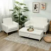 HOMCOM Sofa 2-Sitzer 130 cm Kleine Couch Getuftetes Produktbild-Vorschau 8
