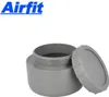 A gray plastic end cap with a screw-on cap, with the brand name 'Airfit' in blue text at the top left. Anteprima dell’immagine prodotto